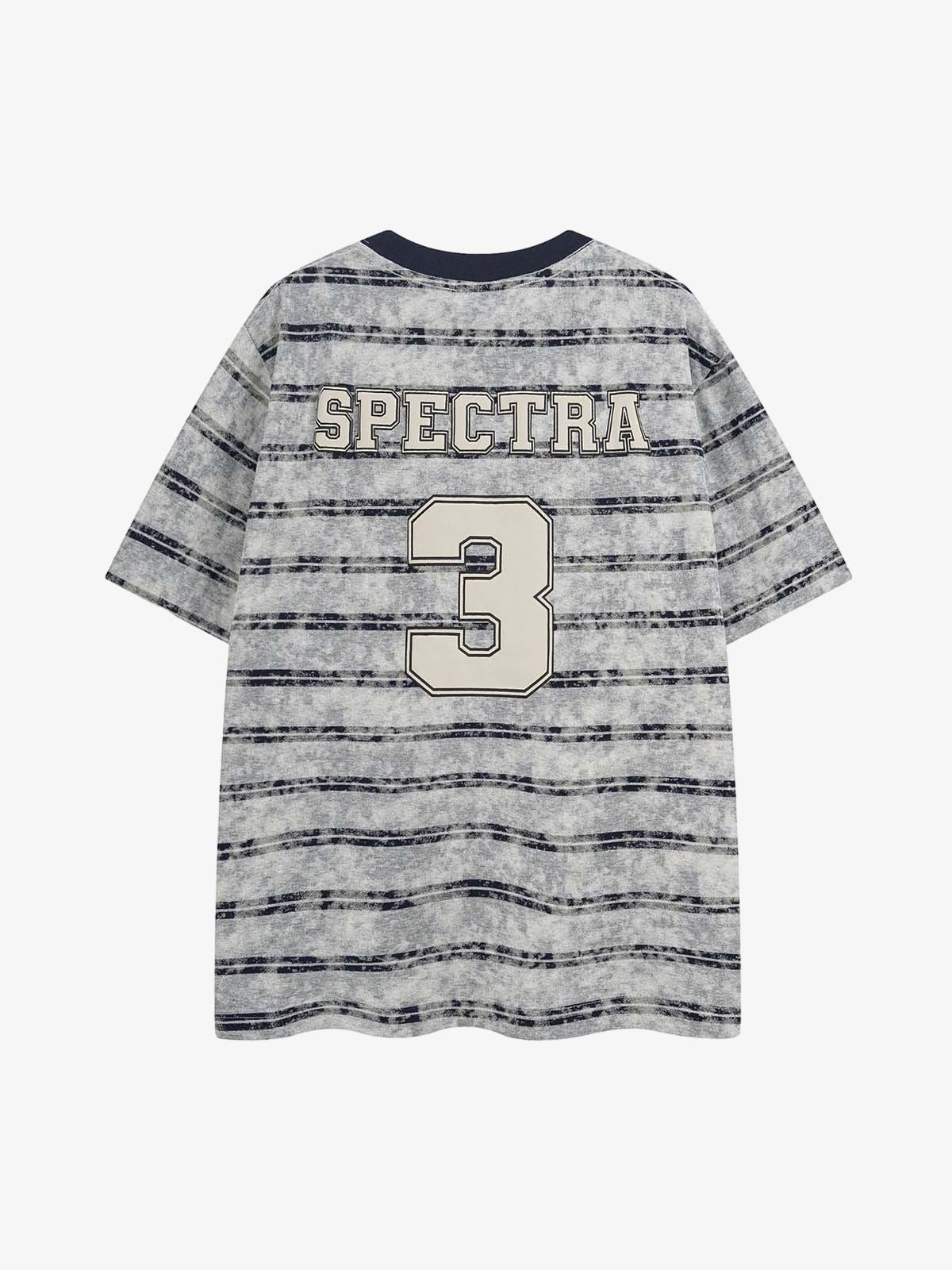 Graphic Lettering Striped Oversized T-Shirt 