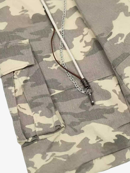 Thesupermade Camouflage Multi Pocket Cargo Pants 