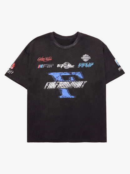 Thesupermade Racing Afterimage Lettering T-shirt 