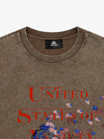 Orginal Street Broken Phantom Butterfly Independence Day T-shirt 