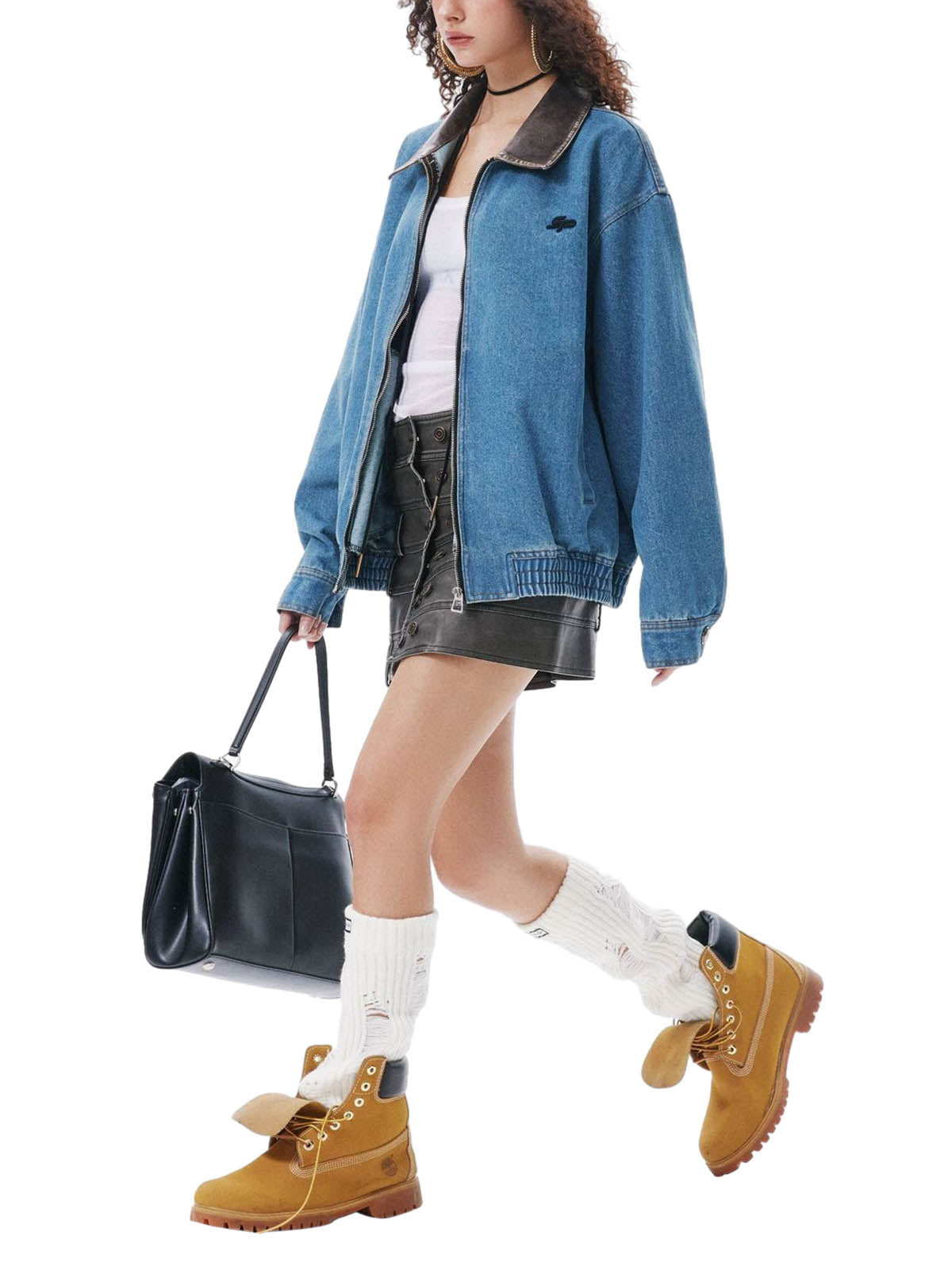 Heavy Washed Denim Work Jacket 