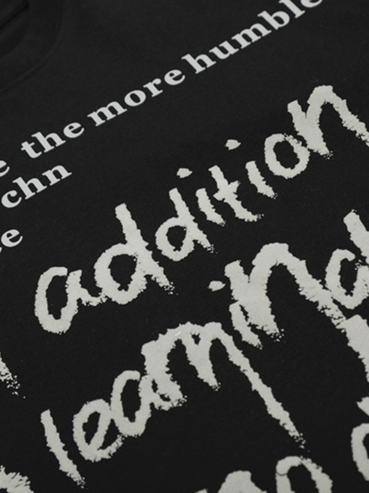 Fun Phantom Letter Print T-shirt 
