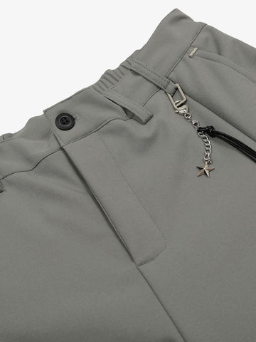 Elastic Waistband Barrel Pants - 2425 