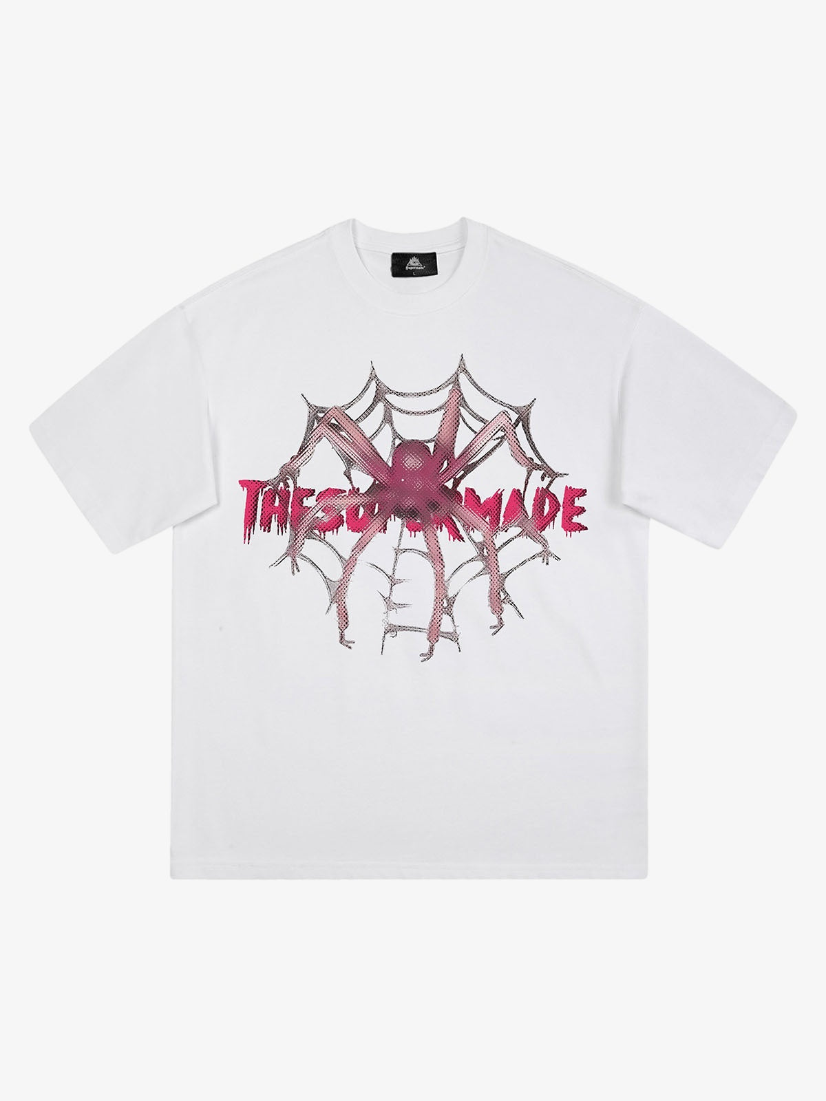 Thesupermade Pink Diamond Spider Hip Hop T-shirt 
