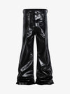 Thesupermade Glossy Patent Leather Flare Pants - 2396 