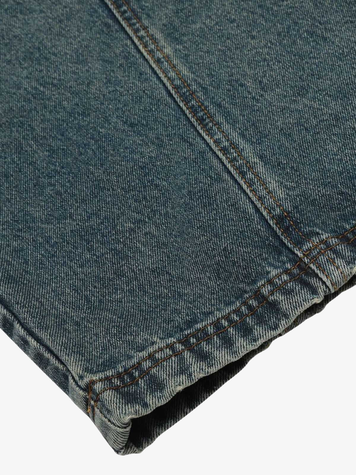 Washed Wide-Leg Balloon Jeans - 2301 