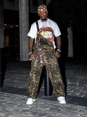 Thesupermade Leopard Print Street Style Workwear Overalls - 2020 