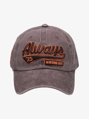 Thesupermade Vintage Embroidered Denim Washed Baseball Cap 