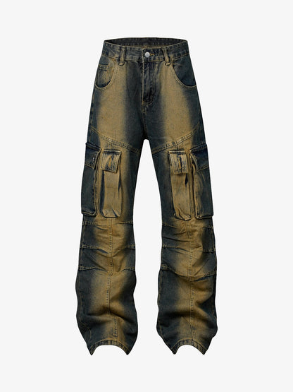 Thesupermade American Street Style Washed Distressed Jeans - 2236 