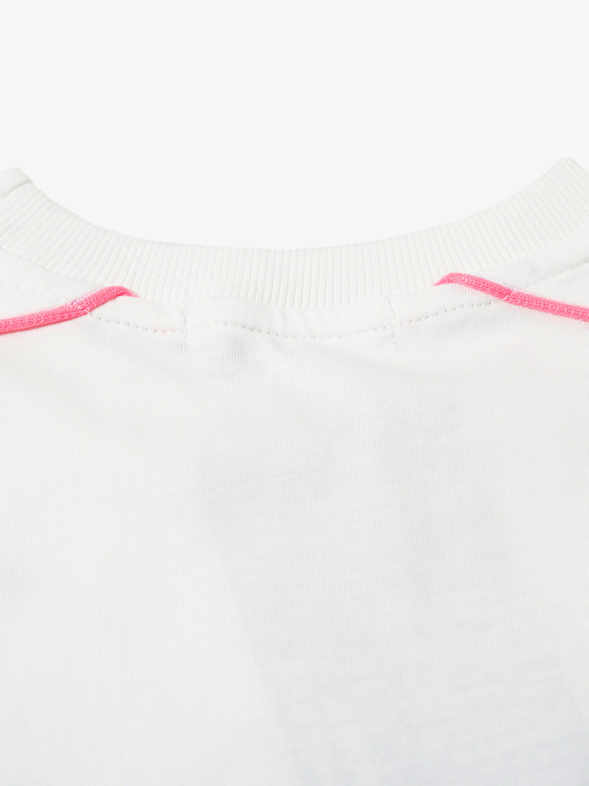 Thesupermade Silver Letter Cross Embroidery Long Sleeve T-shirt 