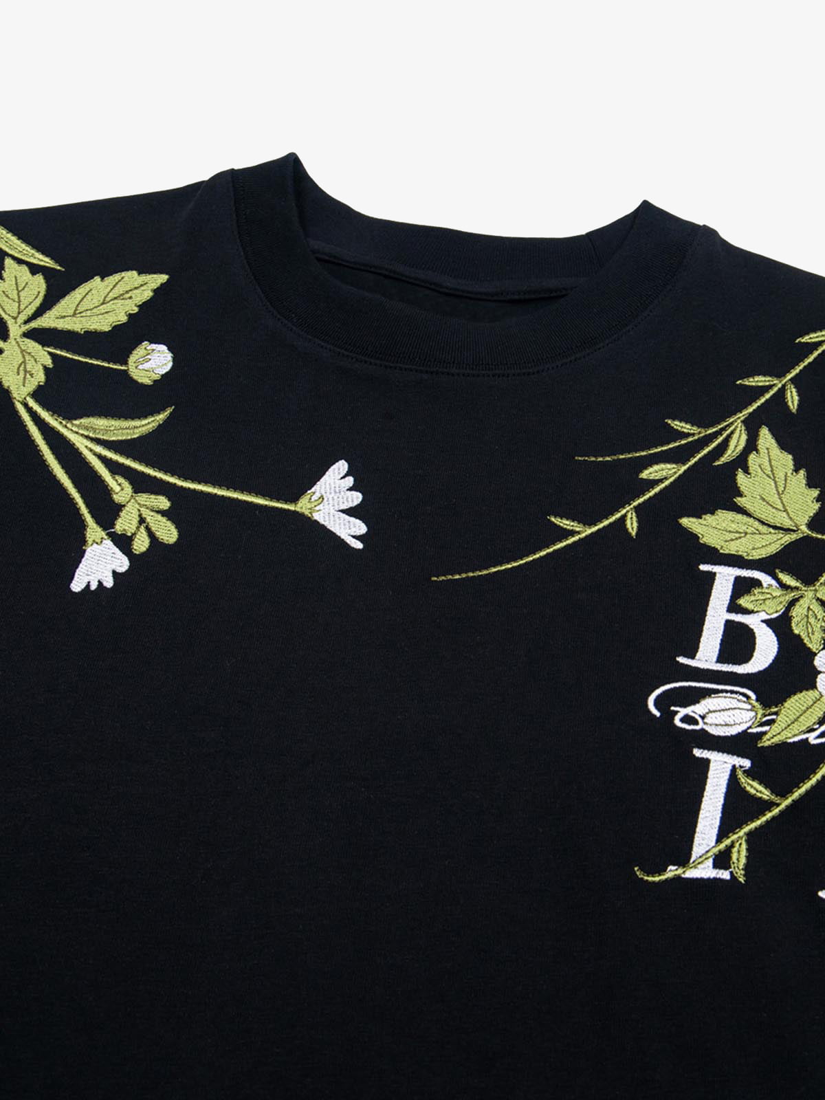 Floral Embroidered Oversized Short Sleeve T-Shirt 
