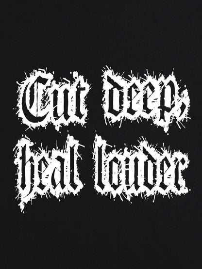 Original "Cut Deep Heal Louder" Graphic T-Shirt 