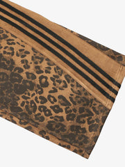 French Terry Cheetah Print Suede Tracksuit - 2277 