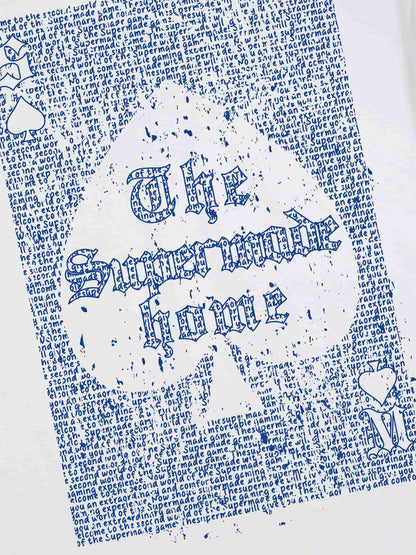 Thesupermade Valentine's Day Graffiti Poker T-shirt - 1946 