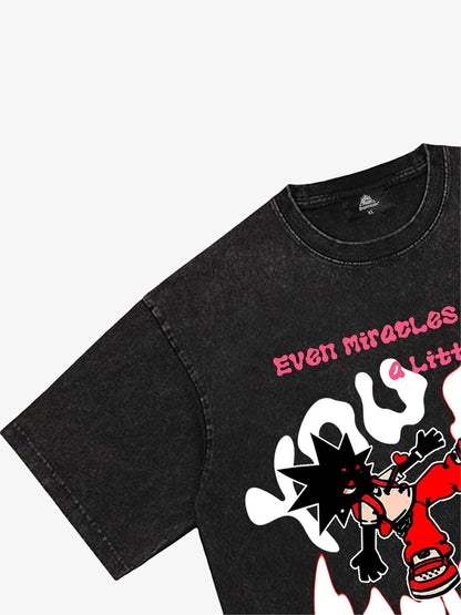 Thesupermade Fun Letter Print T-shirt - 1901 