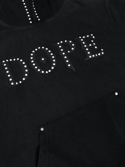 Thesupermade Rivet-adorned Graphic Hoodies 