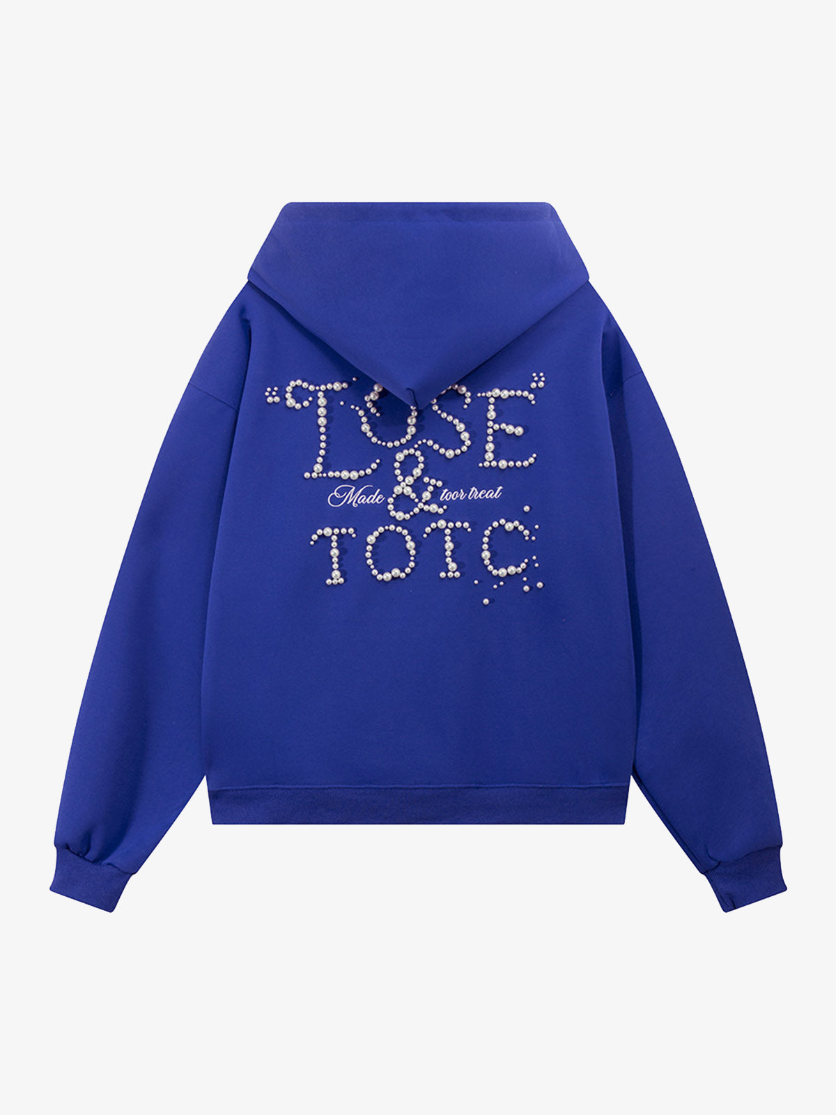 Street Beaded Loose Hoodie 