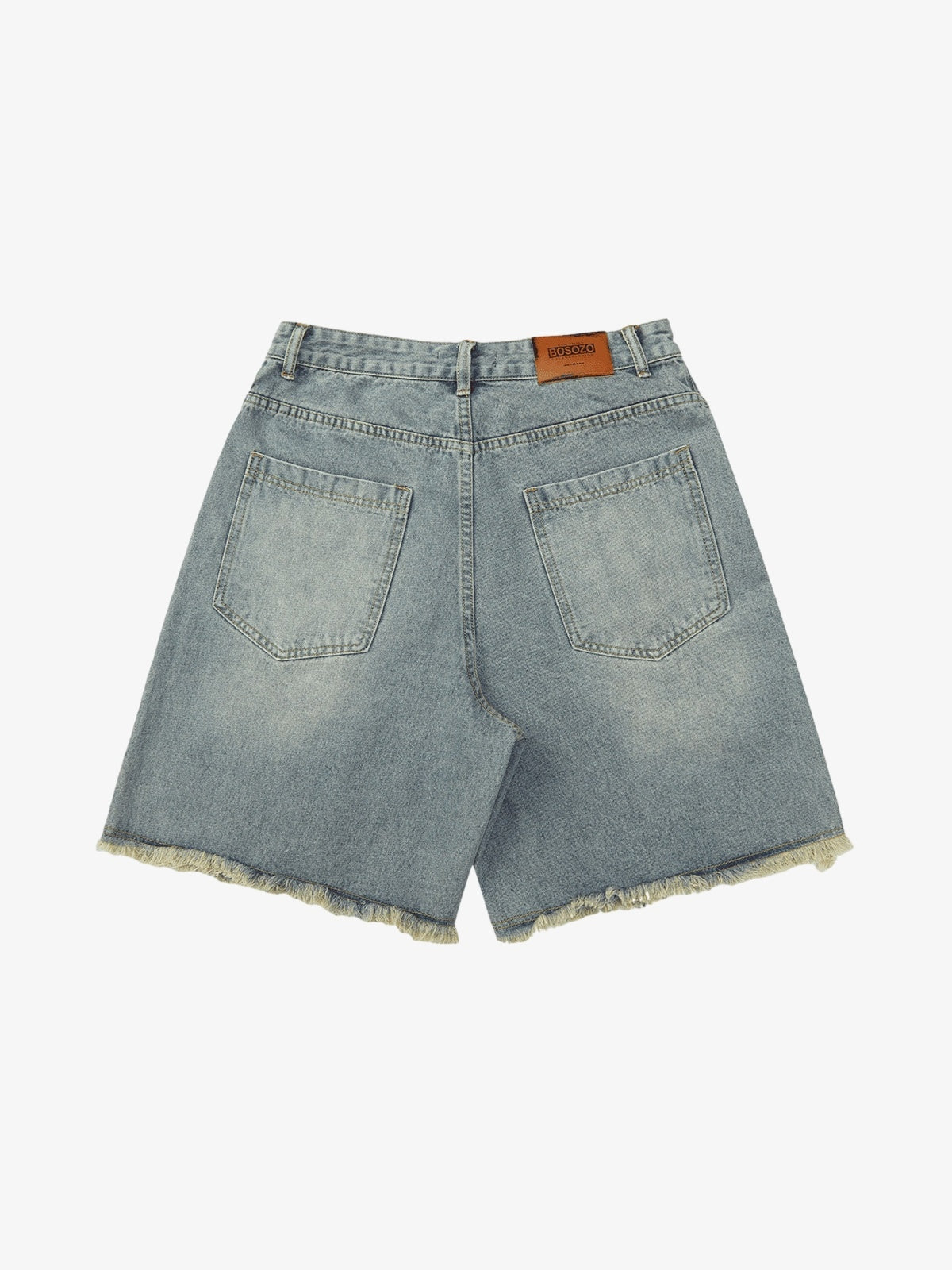 Thesupermade Retro Stitching Diamonds Embroidery Shorts 