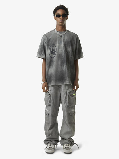 Thesupermade Vintage Wasteland Style Multi Pocket Work Pants 