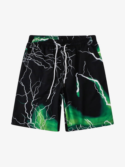 Street Rap Lightning Printed Short Sets 