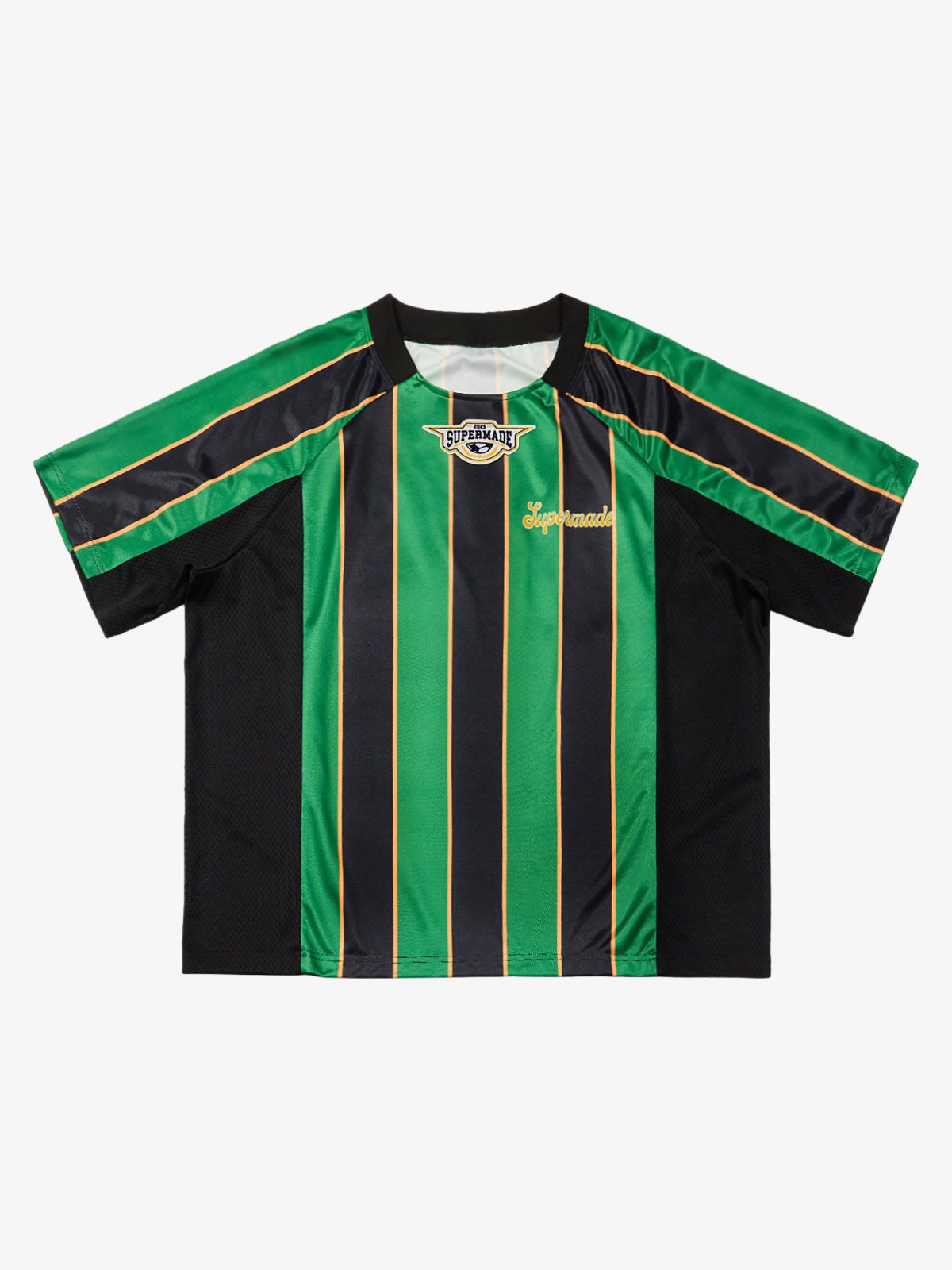 Original Retro Striped Spliced Sports Jersey T-Shirt - 2422 