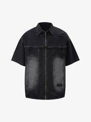 Ripped Denim Distressed Suit - 2460 