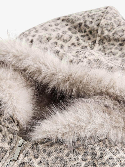 Thesupermade Washed Fur Hooded Jacket - 2265 