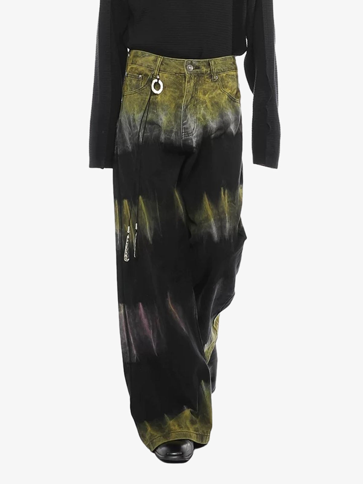 Thesupermade Graffiti Fun Tie-Dye Straight Jeans 