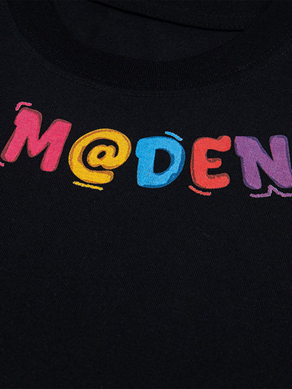 Floral Embroidered Crew Neck T-Shirt 