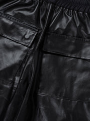 RO-style multi-pocket matte coated overalls - 2094 