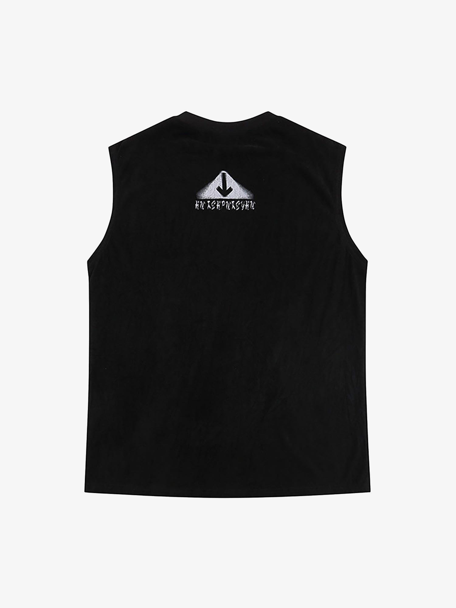 Thesupermade Retro Hip Hop Abstract Letter Print Vests 