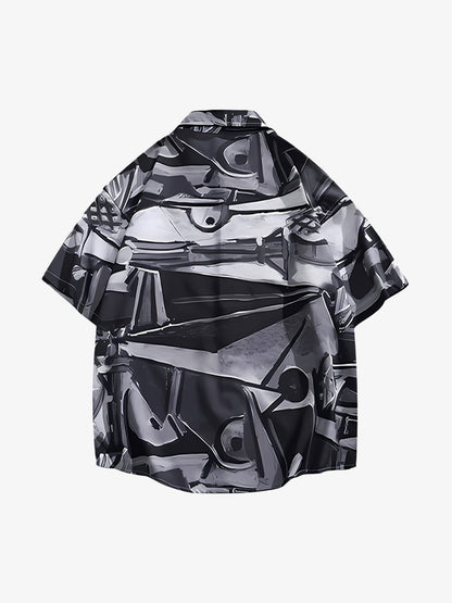 Thesupermade American Retro Fun Print Casual Set 