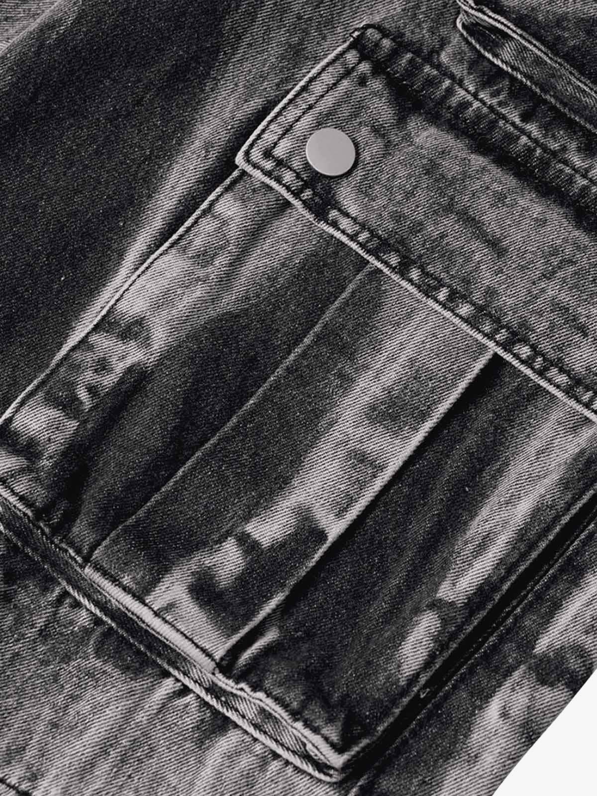 Thesupermade High Street Washed Distressed Work Jeans - 2163 