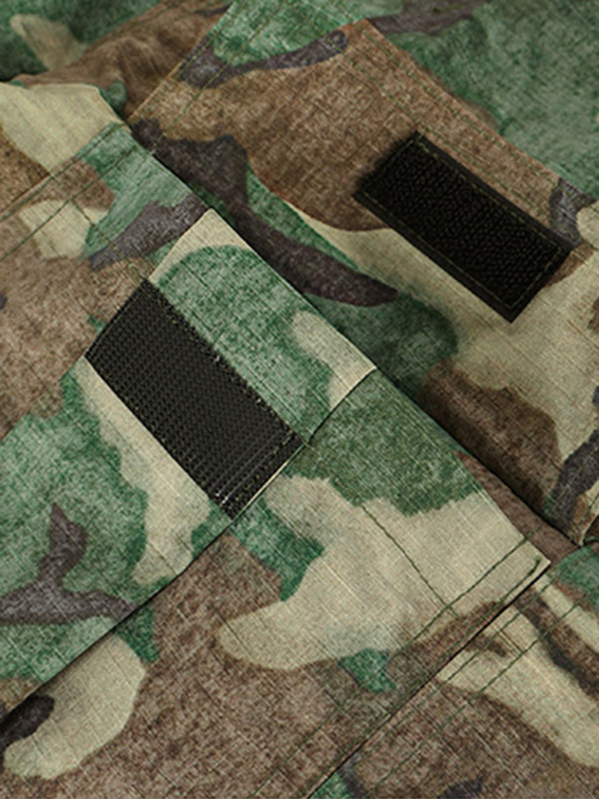 Camouflage Adjustable Belt Cargo Pants 