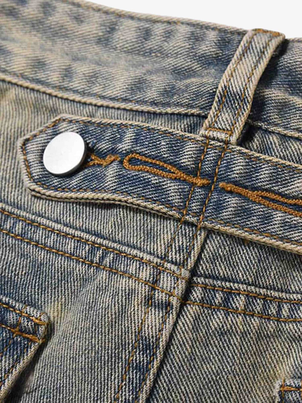 Thesupermade Patchwork Stressed Jeans 