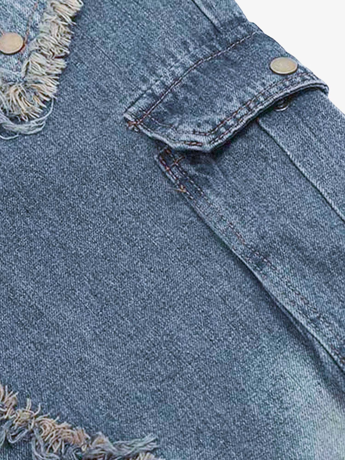 Thesupermade Patch Embroidered Straight-leg Jeans - 1572 