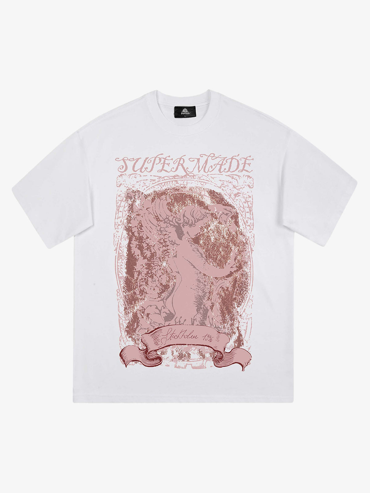 Thesupermade Mottled Angel Street Hip-Hop T-shirt - 2129 