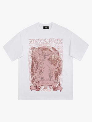 Thesupermade Mottled Angel Street Hip-Hop T-shirt - 2129 