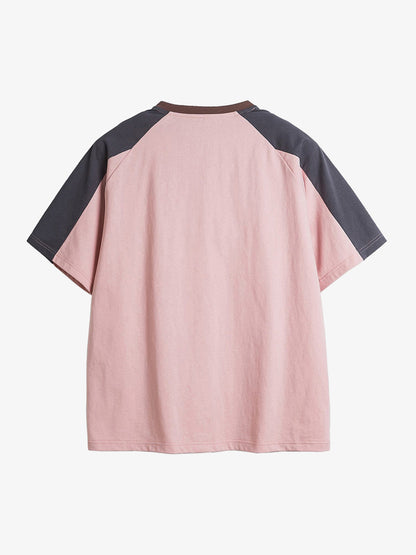 Thesupermade American Retro Patchwork Print T-shirt 