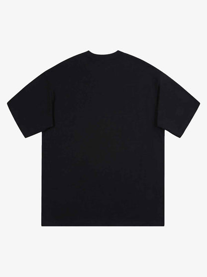 Thesupermade Street Hip-Hop Butterfly Stamp T-shirt - 2130 