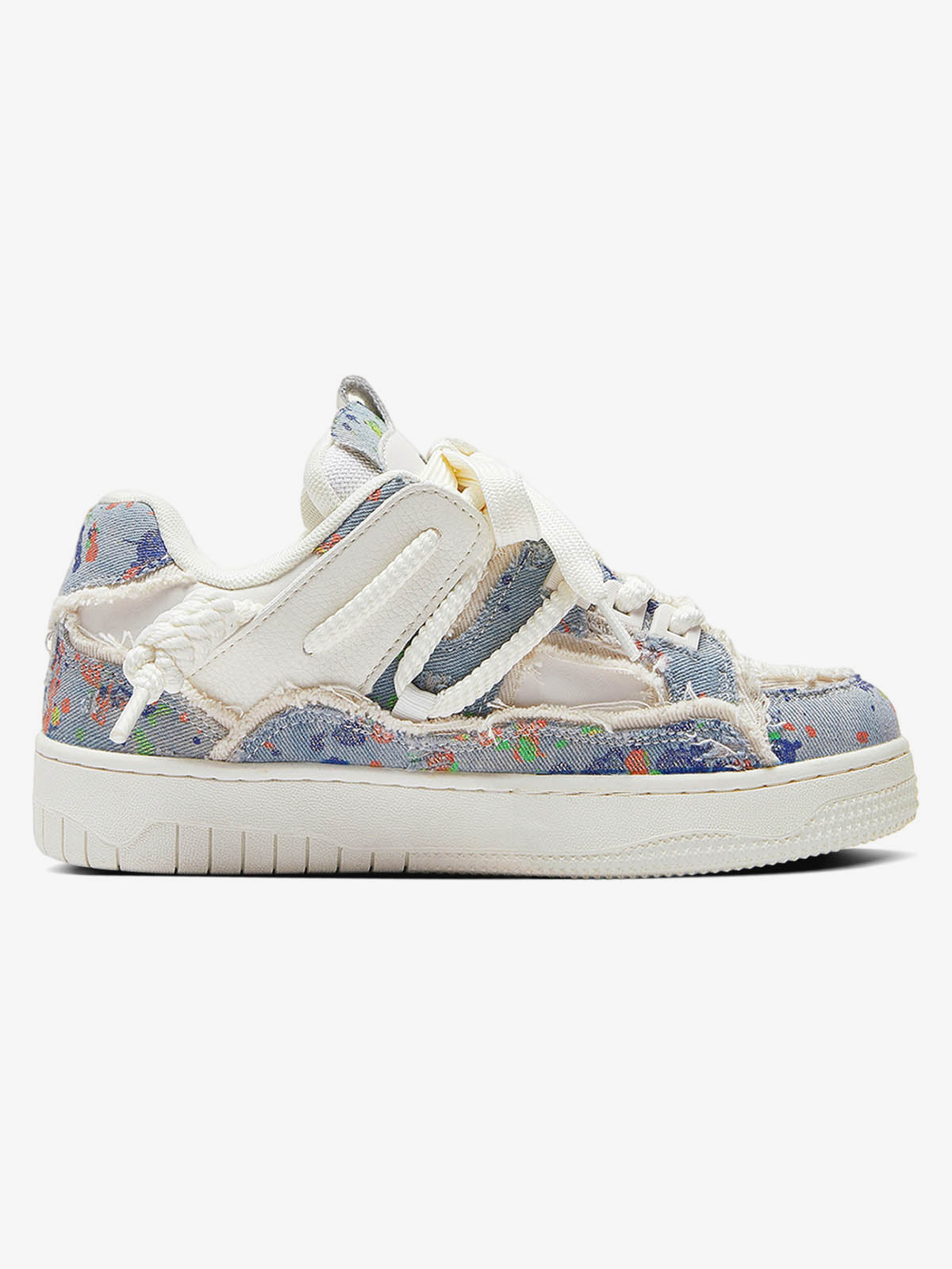 Destruction Series Tassel Contrast Color Sneakers - 2356 