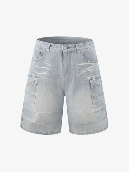 Short Sleeve Shirt & Shorts Denim Set 