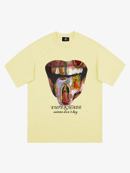 Original Saints Don't Beg Graphic T-Shirt 
