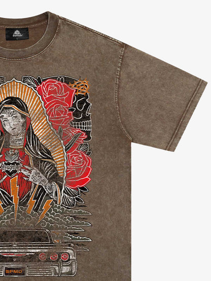 Original Vintage Virgin Mary Graphic T-Shirt 