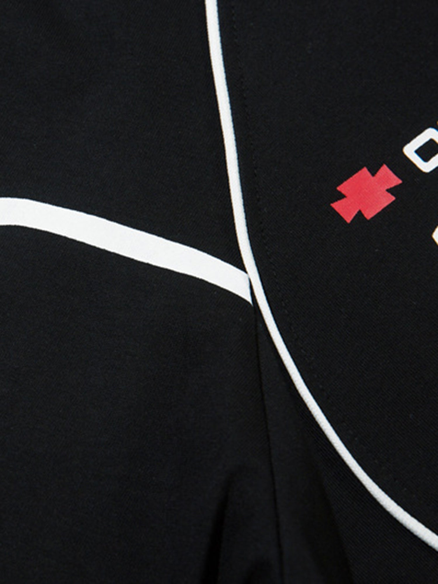 Retro Hip-Hop Line Basketball T-shirt 