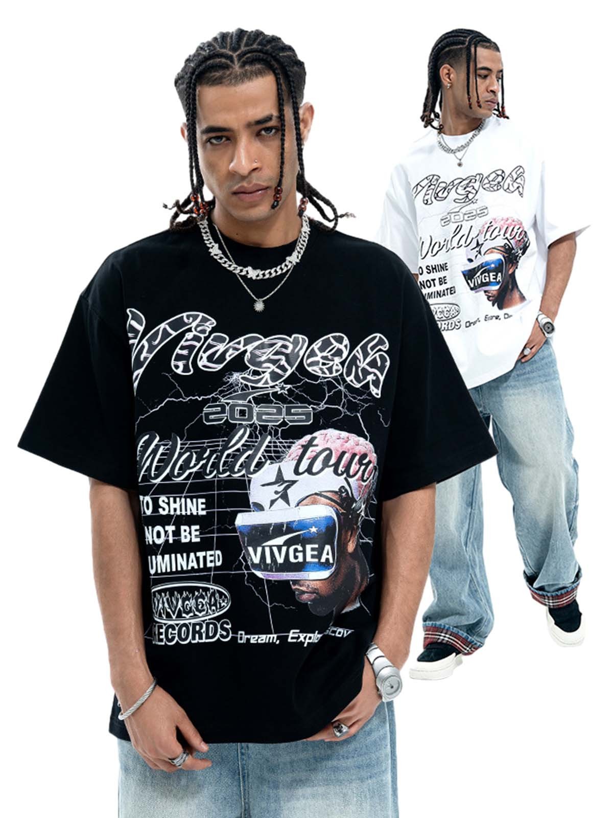 Retro Sci-Fi Graphic T-Shirt 