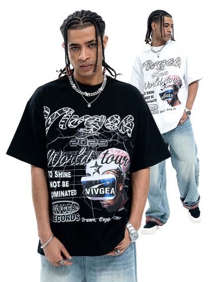 Retro Sci-Fi Graphic T-Shirt 