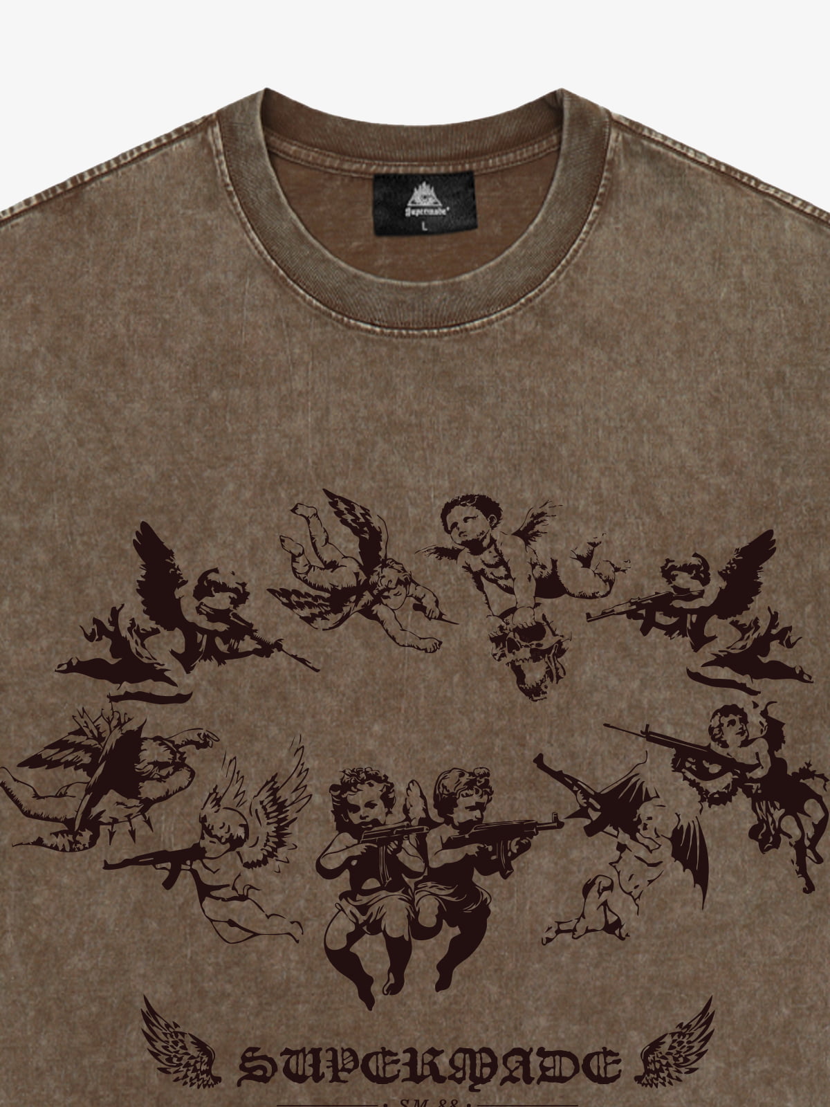Original Vintage Angel Graphic Print T-Shirt 