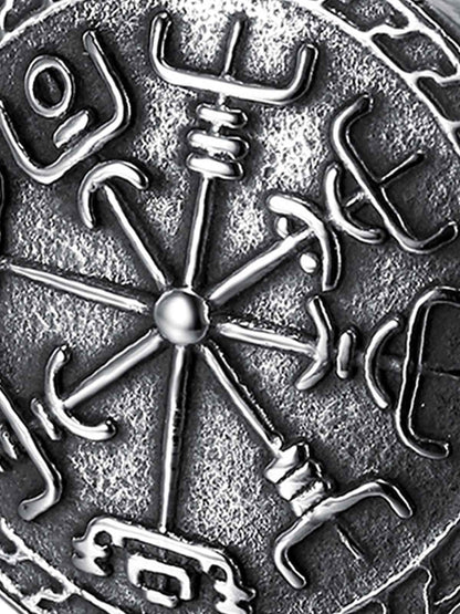 Engraved Stainless Steel Ring 