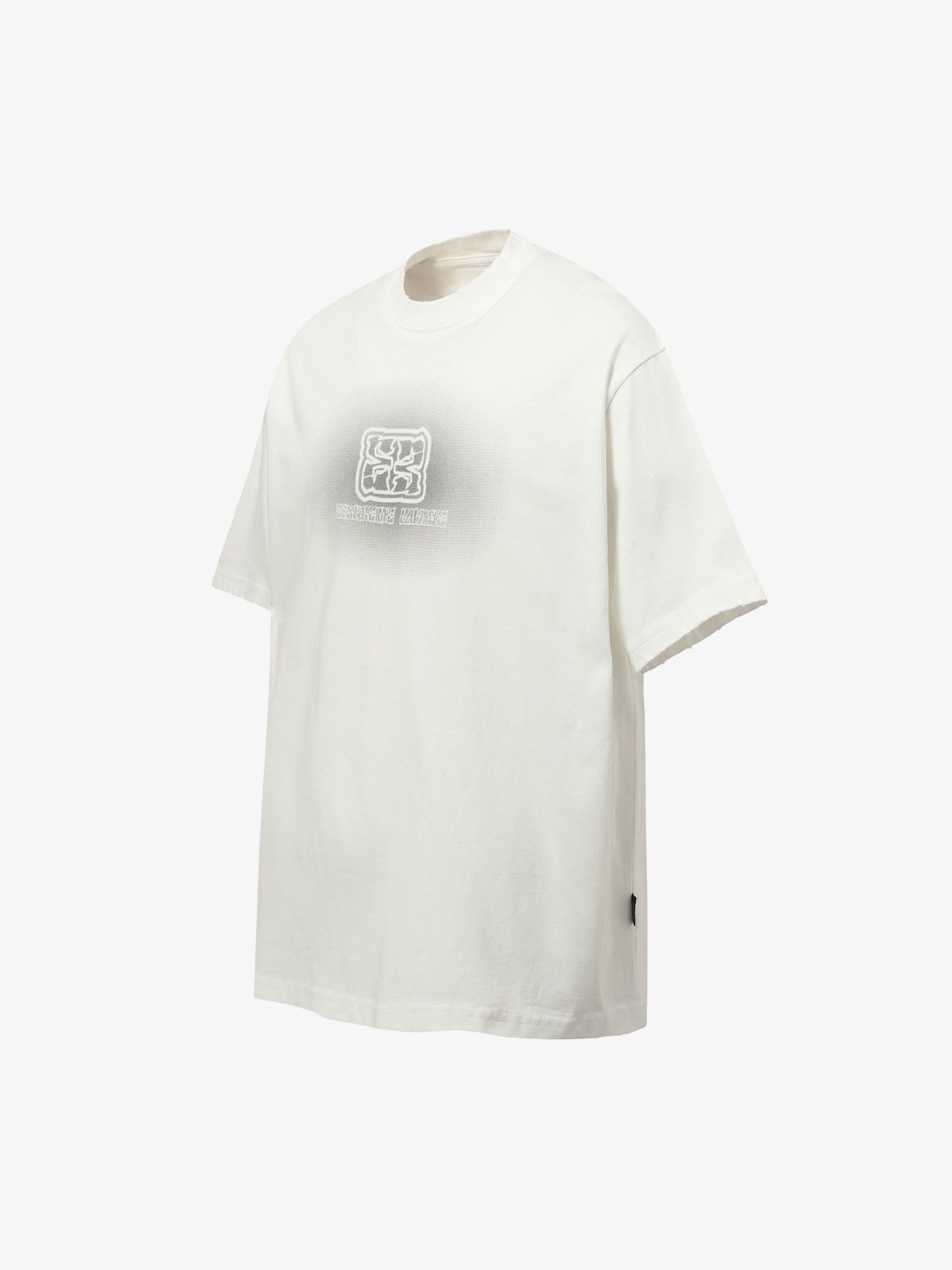 Washed  Patch Embroidery T-shirt 
